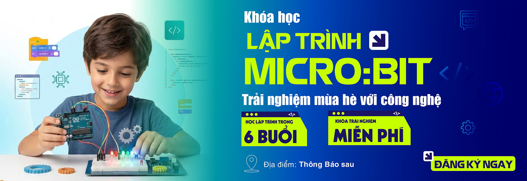 Trẻ học lập trình Micro:bit